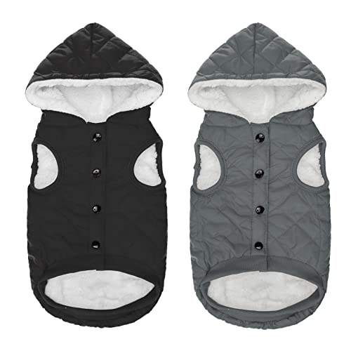 Pupteck Two-Pack Weatherproof Puppy Coats